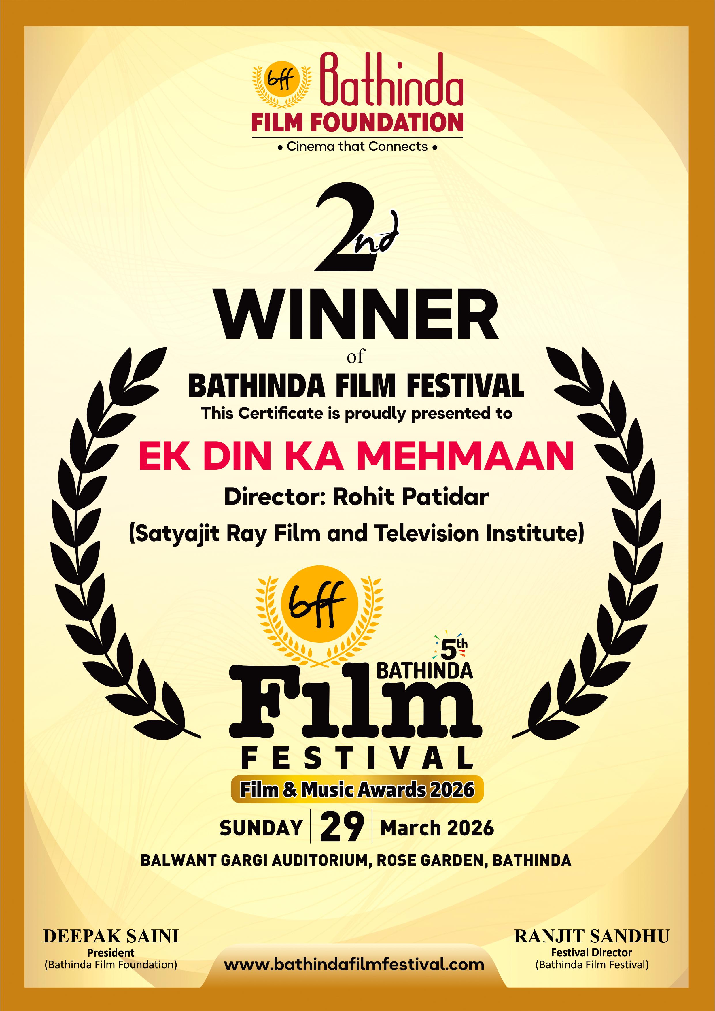 Winners Short Films BFF - 2025